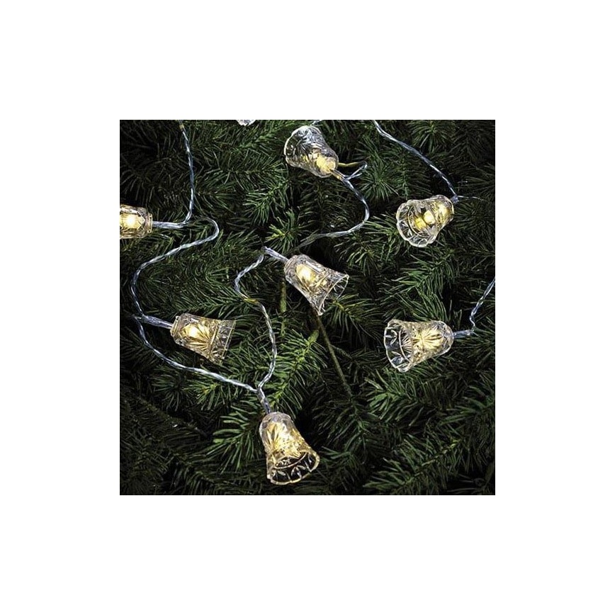 Markslöjd 703237 - LED Weihnachtskette BELL 10xLED/0,5W/4,5V