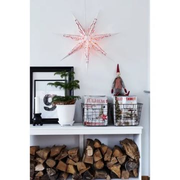 Markslöjd 703553 - Weihnachtsdekoration ELIN 1xE14/25W/230V weiß/rot 75 cm