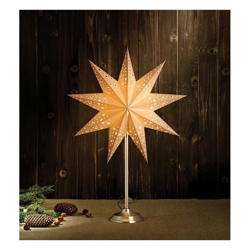 Markslöjd 704116 - Weihnachtsdekoration SOLVALLA 1xE14/25W/230V weiß 64 cm