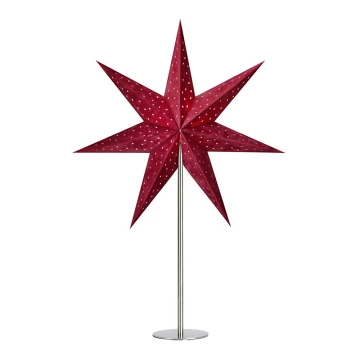 Markslöjd 705491 - Weihnachtsdekoration VELOURS 1xE14/6W/230V rot 45 cm