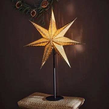 Markslöjd 705795 - Weihnachtsdekoration GLITTER 1xE14/25W/230V 65 cm schwarz/gold