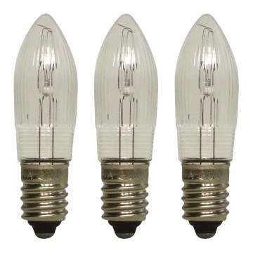 Markslöjd 8264 - SET 3x Weihnachts-Glühlampe TOPPLAMPA E10/3W/55V