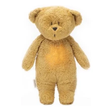 Moonie - Kuscheltier mit Melodie und Licht kleiner Teddybär öko honigfarben Natur