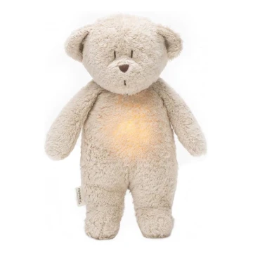 Moonie - Kuscheltier mit Melodie und Licht kleiner Teddybär öko sandfarben Natur