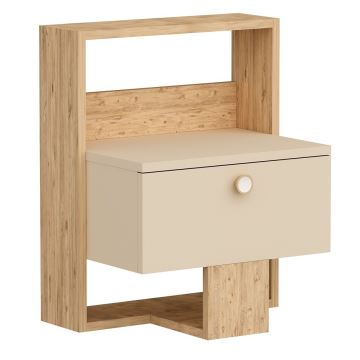 Nachttisch SNEKER 60x48,6 cm beige/braun