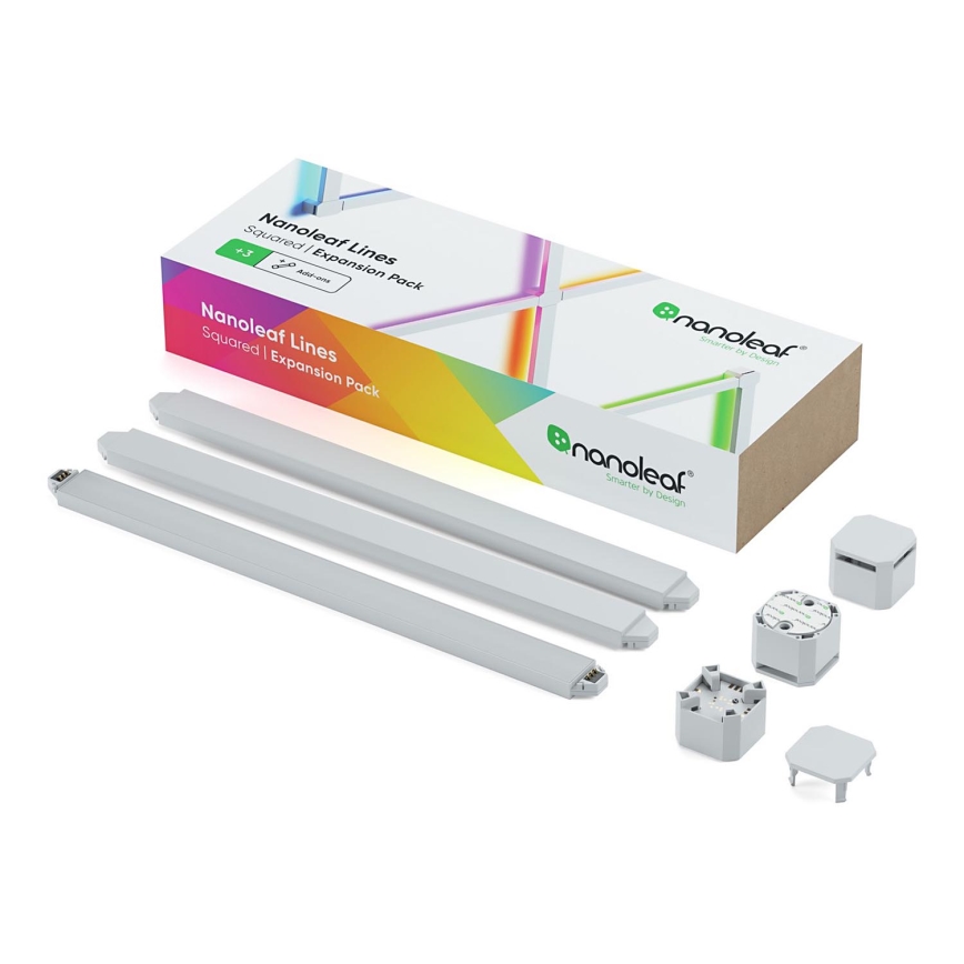 Nanoleaf – Erweiterungsset 3x Dimmbare LED-RGBW-Schiene LINES LED/2W/230V 1200-6000K Wi-Fi