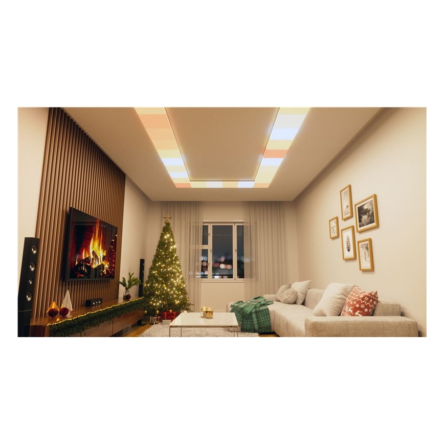 Nanoleaf - SET 3x Dimmbare RGBW-Deckenleuchte SKYLIGHT 1xLED/18W/230V + 2xLED/16W/230V 2700-6500K Wi-Fi