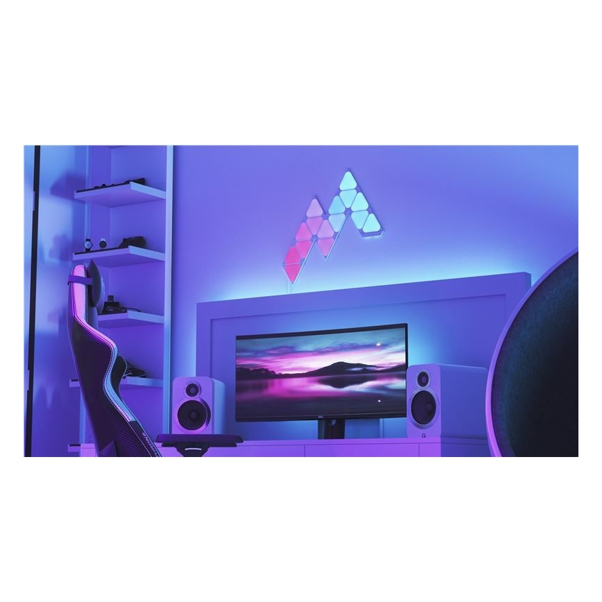 Nanoleaf NL48-1001TW-10PK - SET 10 Stk. LED-RGB-Panel Dimmbar TRIANGLES LED/0.5 Wi-Fi