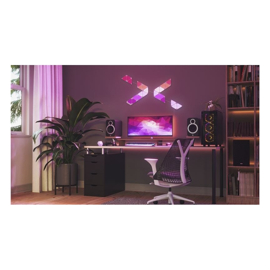 Nanoleaf NL48-1001TW-10PK - SET 10 Stk. LED-RGB-Panel Dimmbar TRIANGLES LED/0.5 Wi-Fi