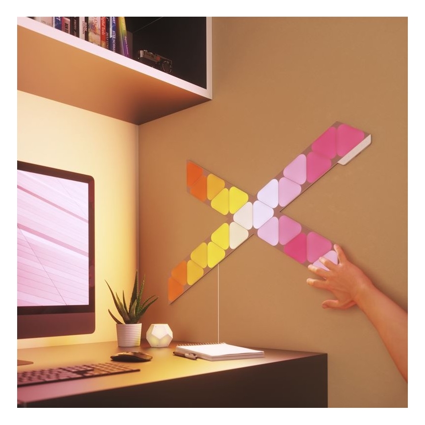 Nanoleaf NL48-1001TW-10PK - SET 10 Stk. LED-RGB-Panel Dimmbar TRIANGLES LED/0.5 Wi-Fi