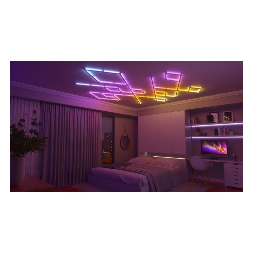 Nanoleaf - Erweiterungsset 3x Dimmbare LED-RGBW-Leiste LINES LED/2W/230V 1200-6000K Wi-Fi