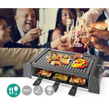 Raclette-Grill mit Zubehör 1000W/230V