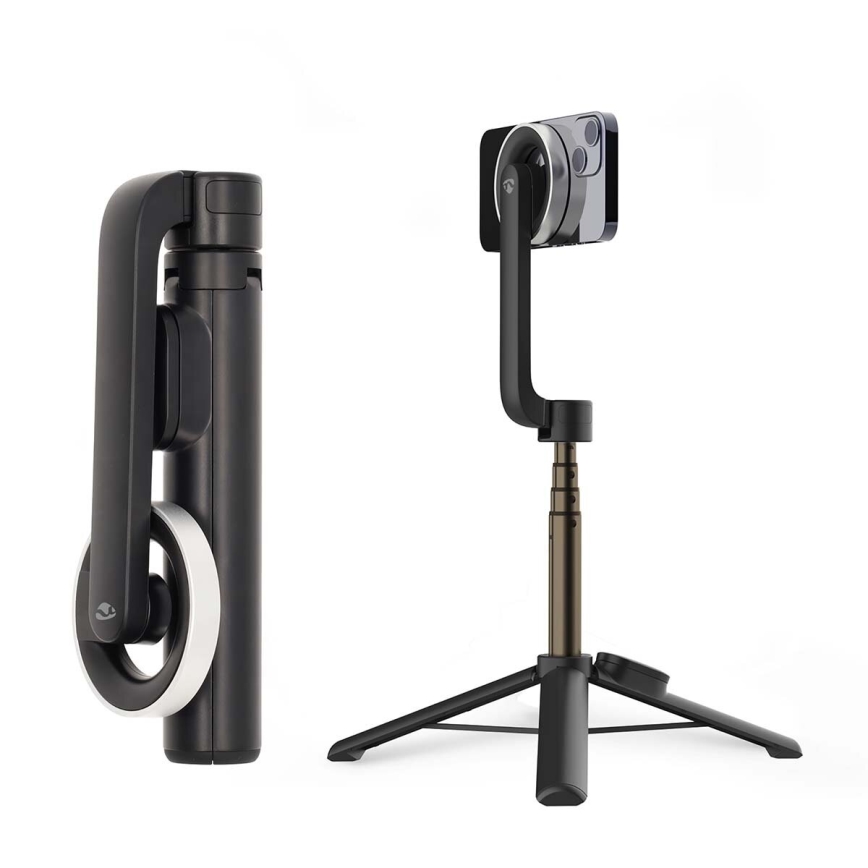 Magnetischer faltbarer Selfie-Stick 2-in-1 mit Gestell + Fernbedienung