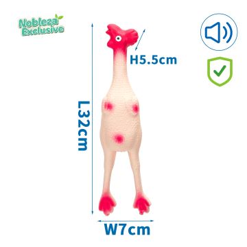 Nobleza - Quietschendes Hundespielzeug Huhn