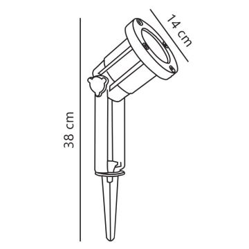 Nordlux - Außenstrahler SPOTLIGHT 1xGU10/35W/230V IP54