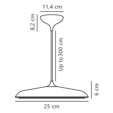 Nordlux - Dimmbare LED-Hängeleuchte an Schnur ARTIST LED/14W/230V d 25 cm kupfern