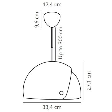 Nordlux - Hängeleuchte ALIGN 1xE27/15W/230V schwarz