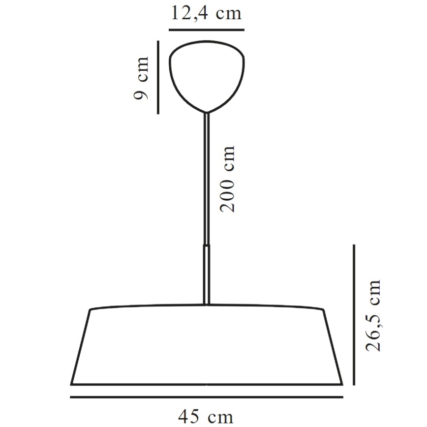 Nordlux - Hängeleuchte CLASI 3xE14/15W/230V d 45 cm