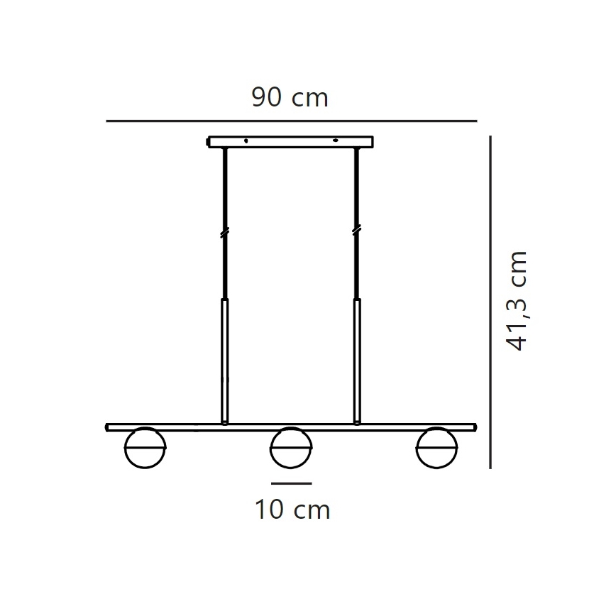 Nordlux - Hängeleuchte CONTINA 3xG9/5W/230V Messing