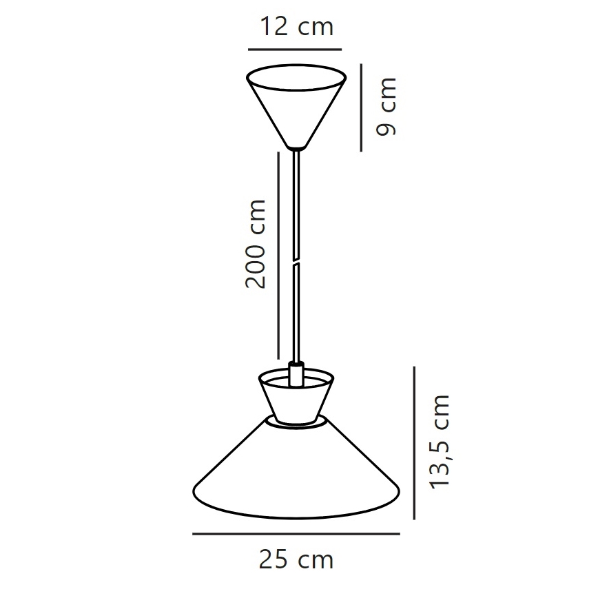 Nordlux - Hängeleuchte DIAL 1xE27/40W/230V d 25 cm gelb