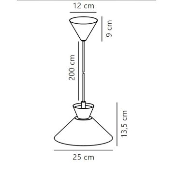 Nordlux - Hängeleuchte DIAL 1xE27/40W/230V d 25 cm weiß