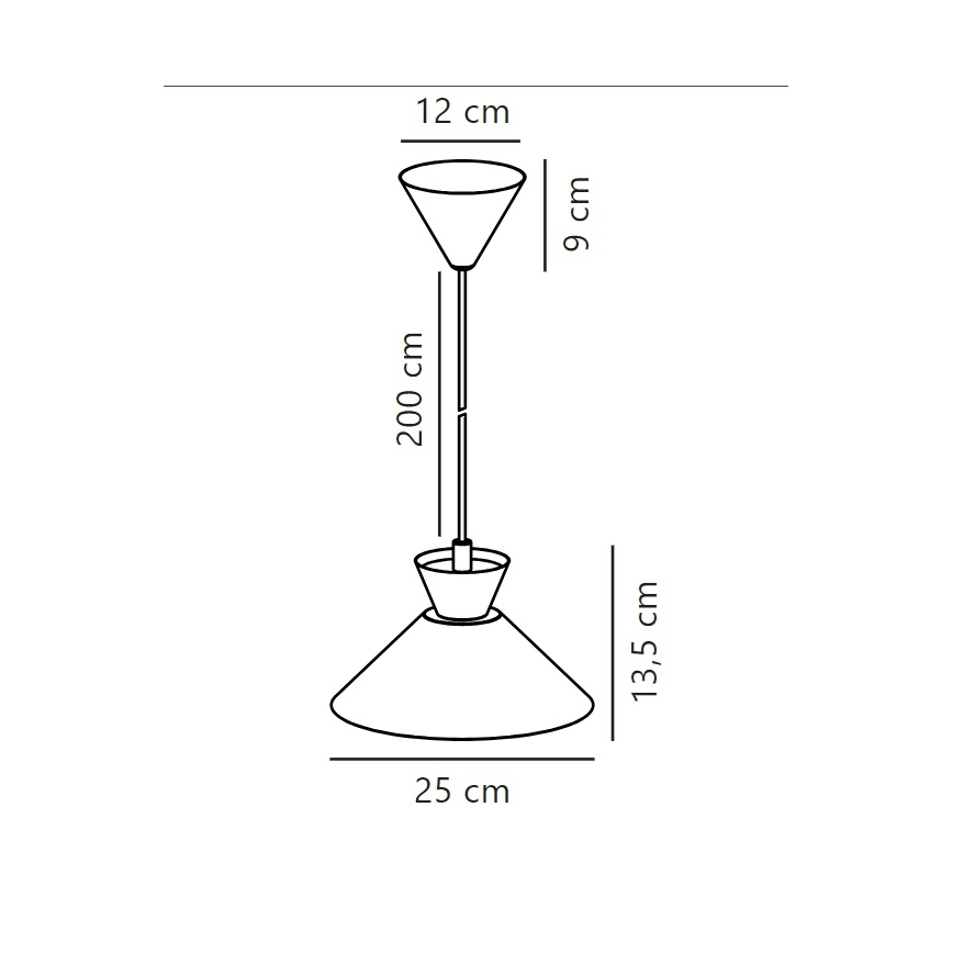 Nordlux - Hängeleuchte DIAL 1xE27/40W/230V d 25 cm weiß