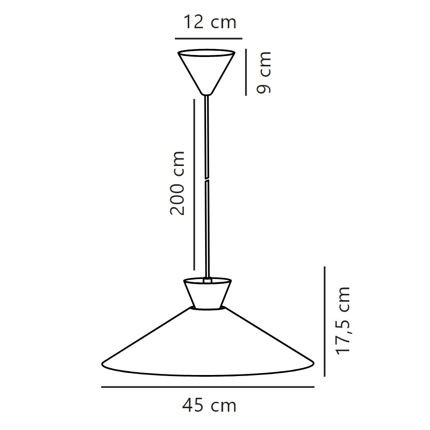 Nordlux - Hängeleuchte DIAL 1xE27/40W/230V d 45 cm gelb