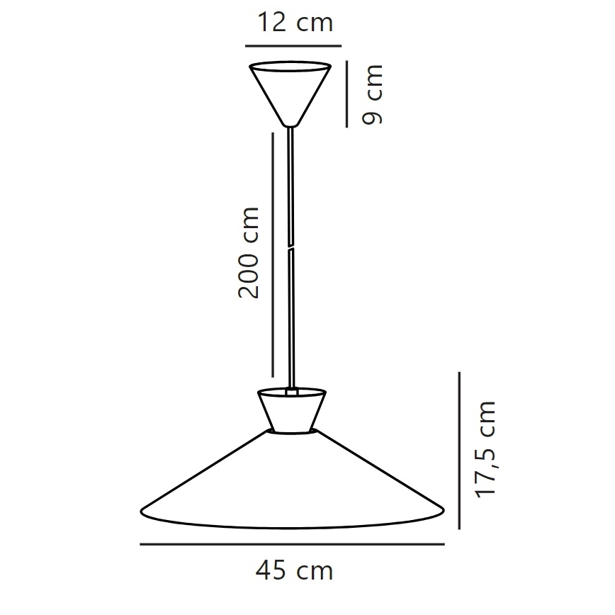 Nordlux - Hängeleuchte DIAL 1xE27/40W/230V d 45 cm weiß