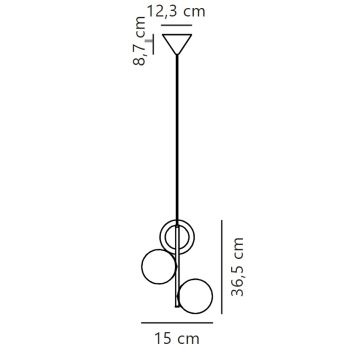 Nordlux - Hängeleuchte LILLY 3xE14/40W/230V schwarz