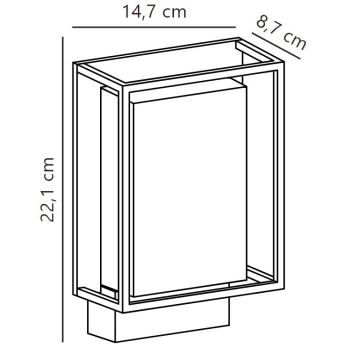 Nordlux - LED-Wandleuchte für den Außenbereich NESTOR LED/8W/230V IP44