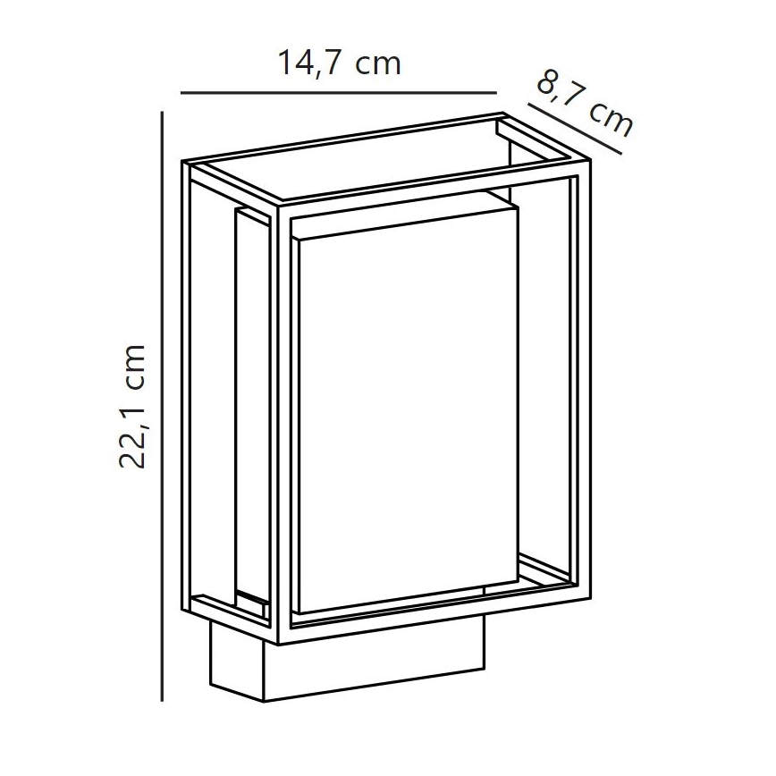 Nordlux - LED-Wandleuchte für den Außenbereich NESTOR LED/8W/230V IP44