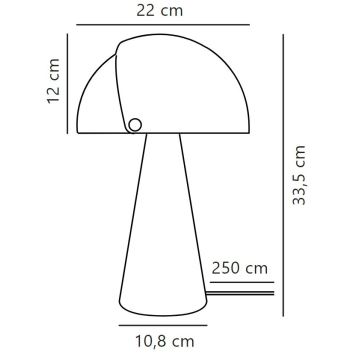 Nordlux - Tischleuchte ALIGN 1xE27/25W/230V weiß