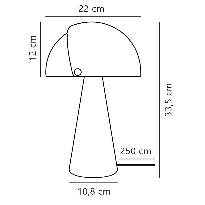 Nordlux - Tischleuchte ALIGN 1xE27/25W/230V weiß