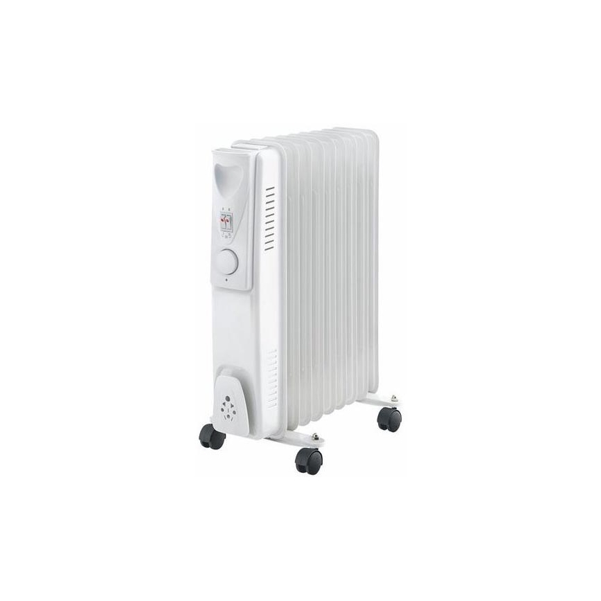 Ölheizung mit 9 Rippen 800/1200/2000W/230V weiß