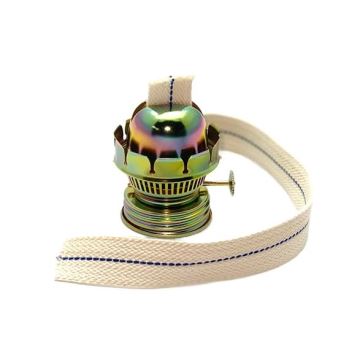Öllampe MARCELA 52 cm waldgrün mit Lampenschirm