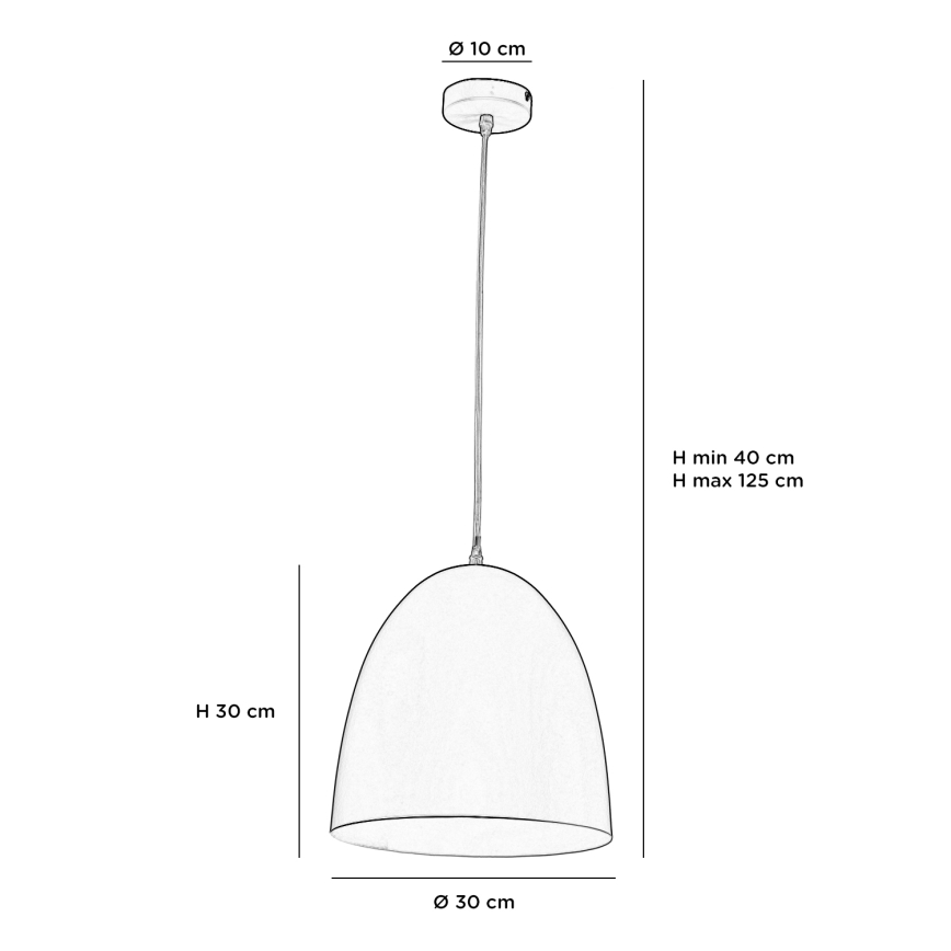 ONLI - Hängeleuchte an Schnur AMBETA 1xE14/6W/230V blau