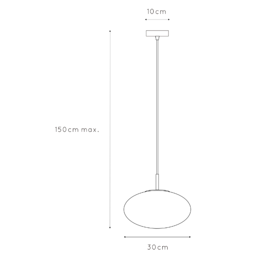 ONLI - Hängeleuchte an Schnur JANET 1xE27/6W/230V d 30 cm