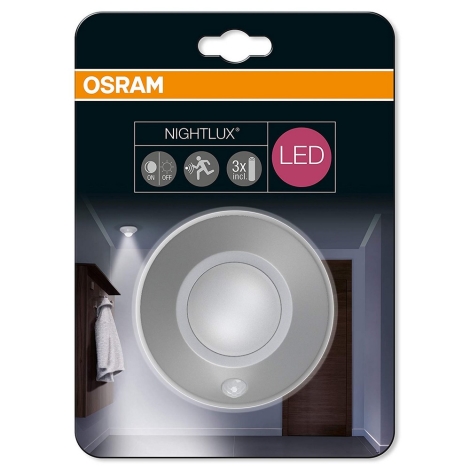 Osram NIGHTLUX Sensor - LED/1,7W/3xAAA IP54 LED-Orientierungsbeleuchtung mit