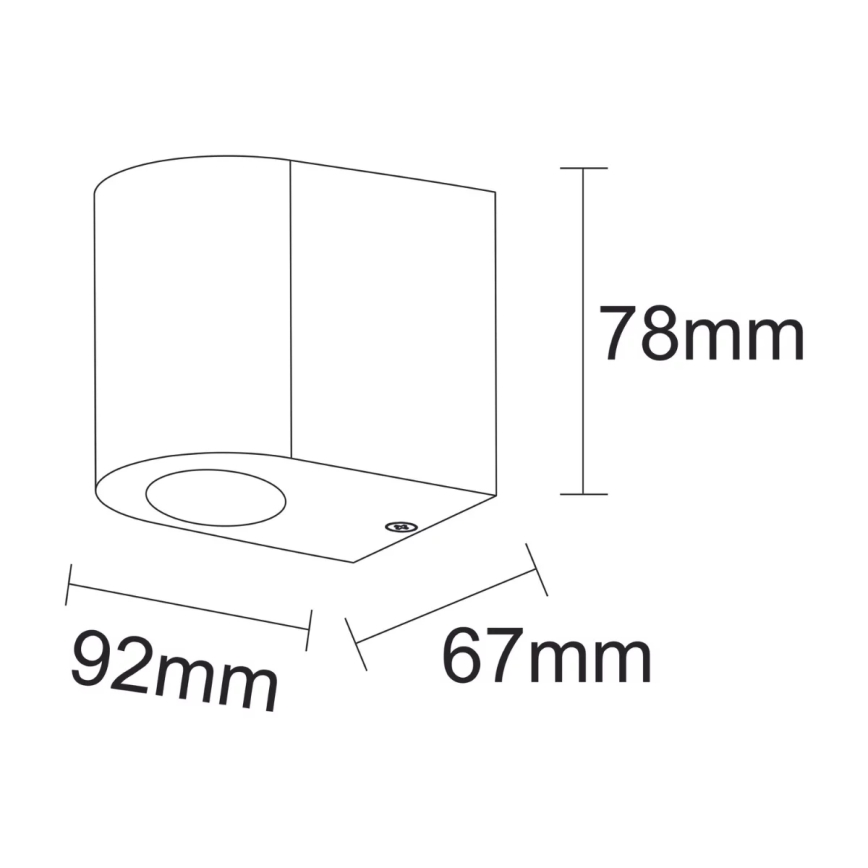 Outdoor-Wandleuchte BOSTON 1xGU10/10W/230V IP44 weiß