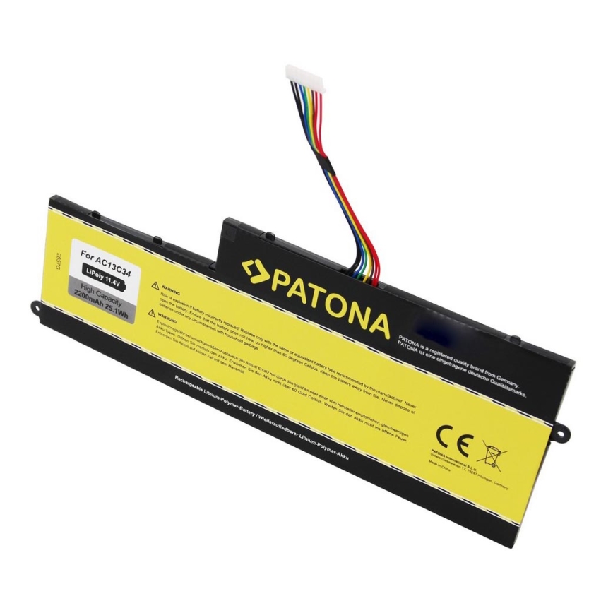 PATONA - Akku Acer Aspire V5/E1 2200mAh Li-Pol 11,4V AC13C34