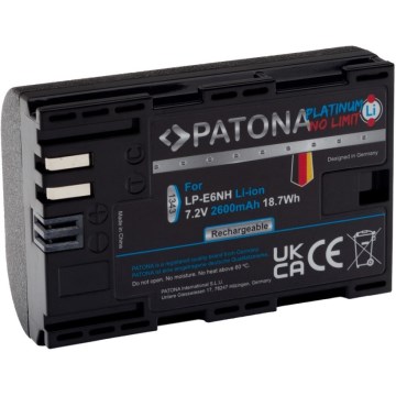 PATONA - Akku Canon LP-E6NH 2600mAh Li-Ion Platinum EOS R5/R6