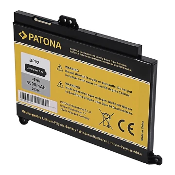 PATONA - Akku HP Pavilion PC 15 AU 4500mAh Li-Pol 7,7V BP02XL