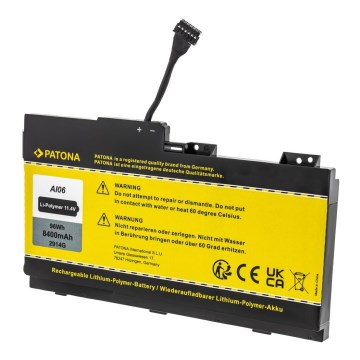 PATONA - Akku HP ZBook 17 G3 8400mAh Li-Pol 11,4V AI06XL