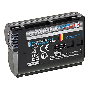 PATONA – Akku Nikon EN-EL15C 2400mAh Li-Ion Platinum USB-C