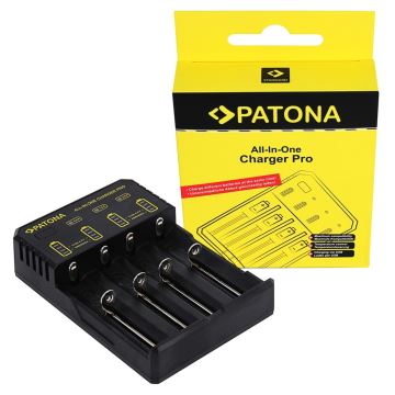 PATONA - Batterieladegerät AA/AAA/18650/14500/CR123A