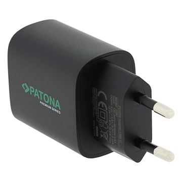PATONA - Ladeadapter USB-C Stromversorgung 20W/230V schwarz