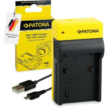 PATONA - Ladegerät Foto Sony NP-FP50/NP-FH50/70 slim,USB