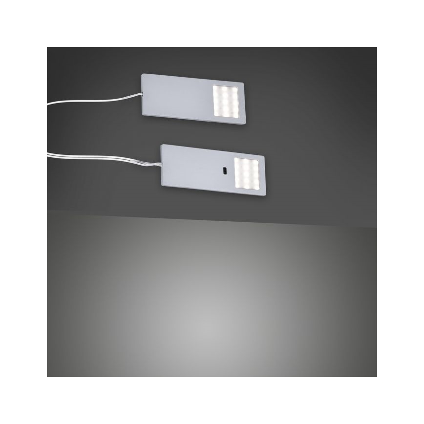 Paul Neuhaus 1121-95-2 - SET 2x LED-Möbelbeleuchtung mit einem Sensor HELENA LED/2W/230V