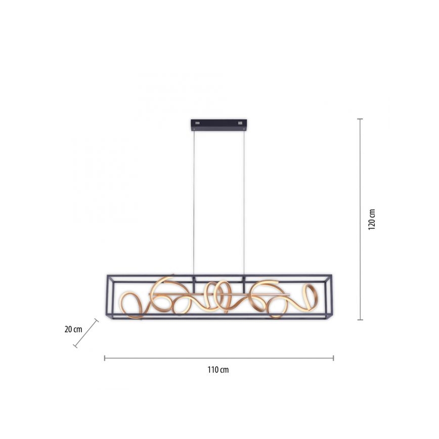 Paul Neuhaus 2416-18 - LED Dimmbare Hängeleuchte SELINA 4xLED/10,2W/230V