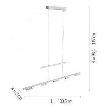 Paul Neuhaus 2446-55 - LED-Kronleuchter dimmbar an Schnur INIGO 5xLED/4W/230V